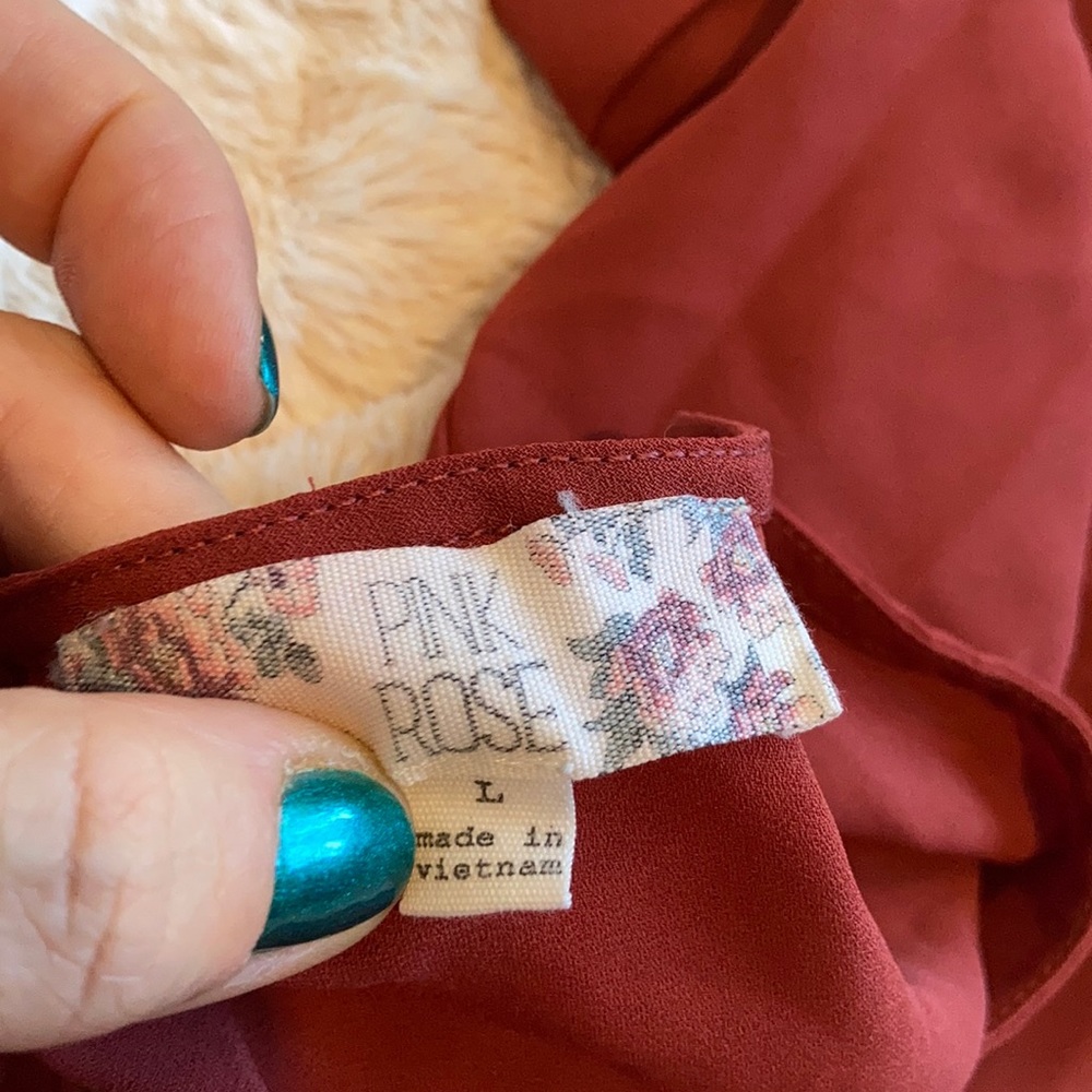 Deep rose blouse - Picture 5 of 5